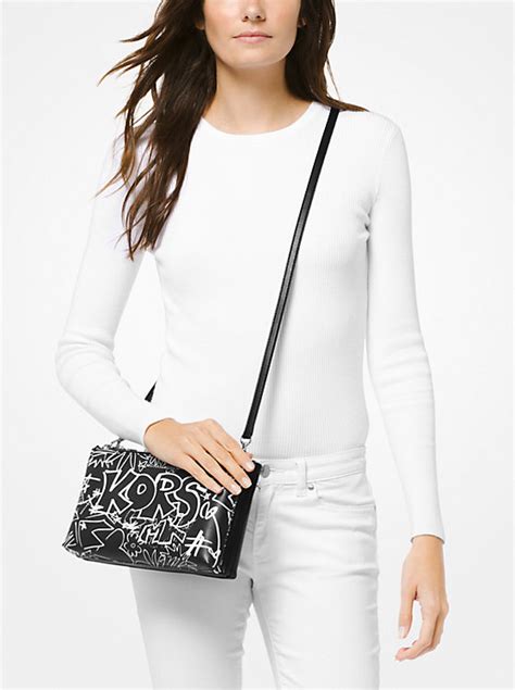 michael kors graffiti model|Adele Graffiti Leather Crossbody .